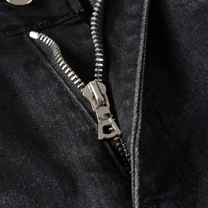 Jean à patchs noirs Amr Bandana