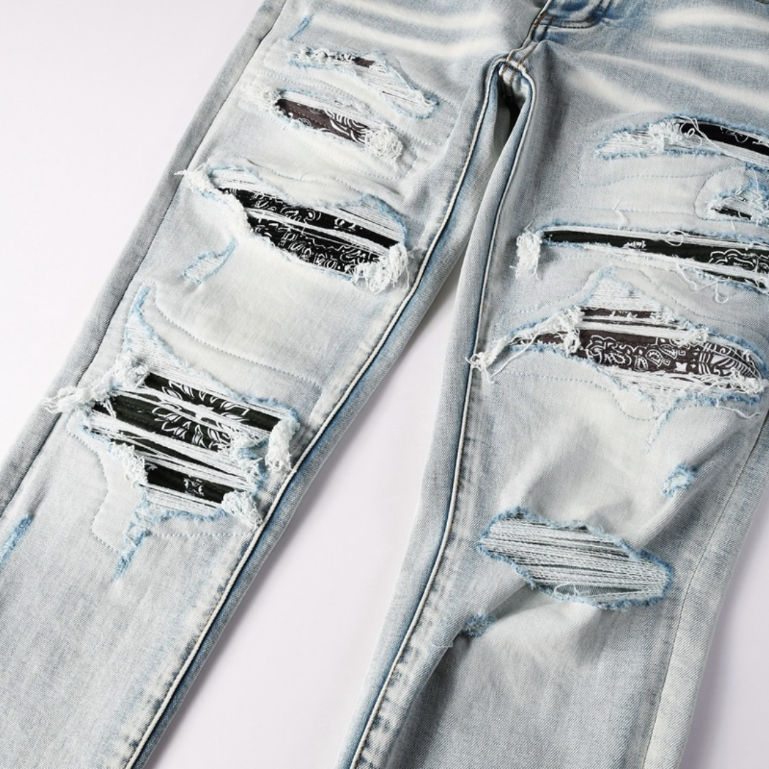 Jean à patch bandana Amr