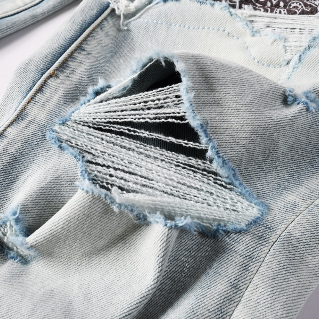 Jean à patch bandana Amr