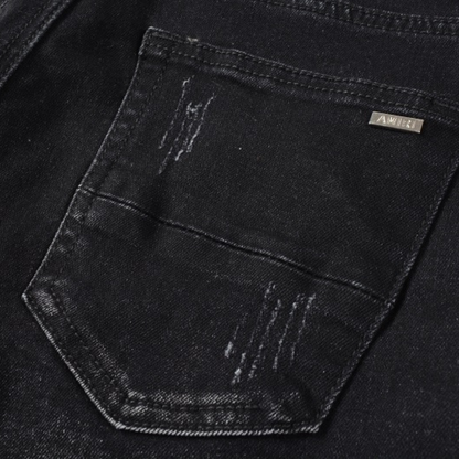 Jean camouflage à bandana noir Amr