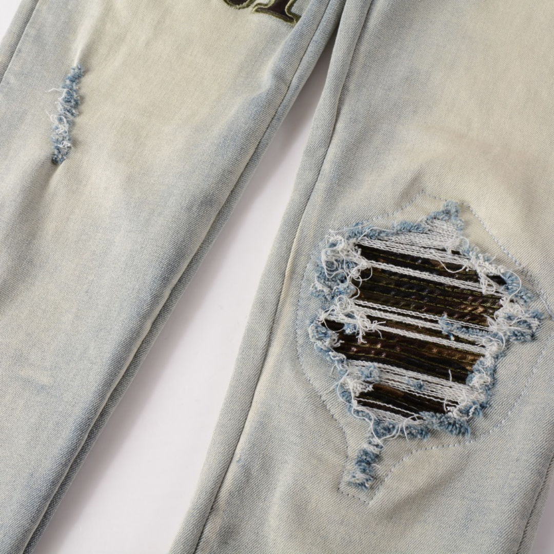 Jean à logo camouflage Amr