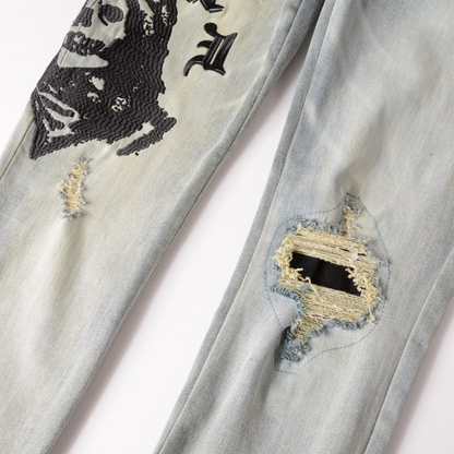 Jean noir à logo Amr