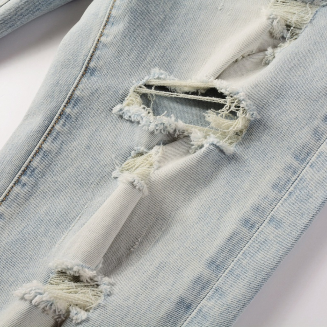 Jean bleu à logo Amr