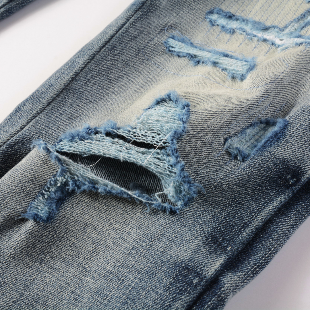 Jean bleu à logo Amr