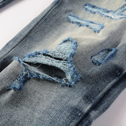 Jean bleu à logo Amr