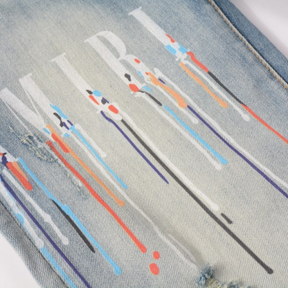 Jean Amr MA à éclaboussures de peinture