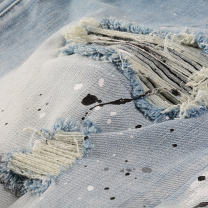 Jean Amr à effet peinture dégoulinante