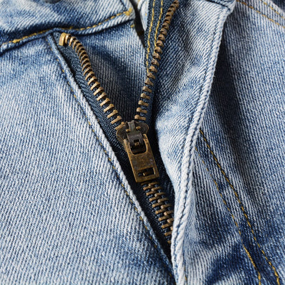 Jean bleu à éclaboussures de peinture Amr