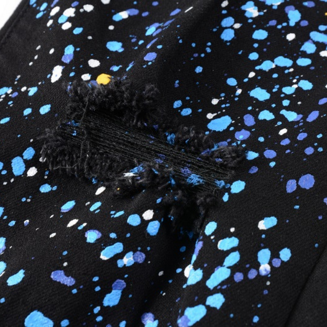 Jean Amr à éclaboussures de peinture