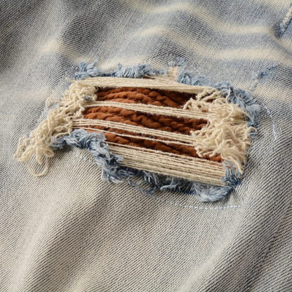 Jean délavé Amr Patch