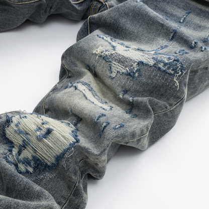 Jean gris Amr Red Snake