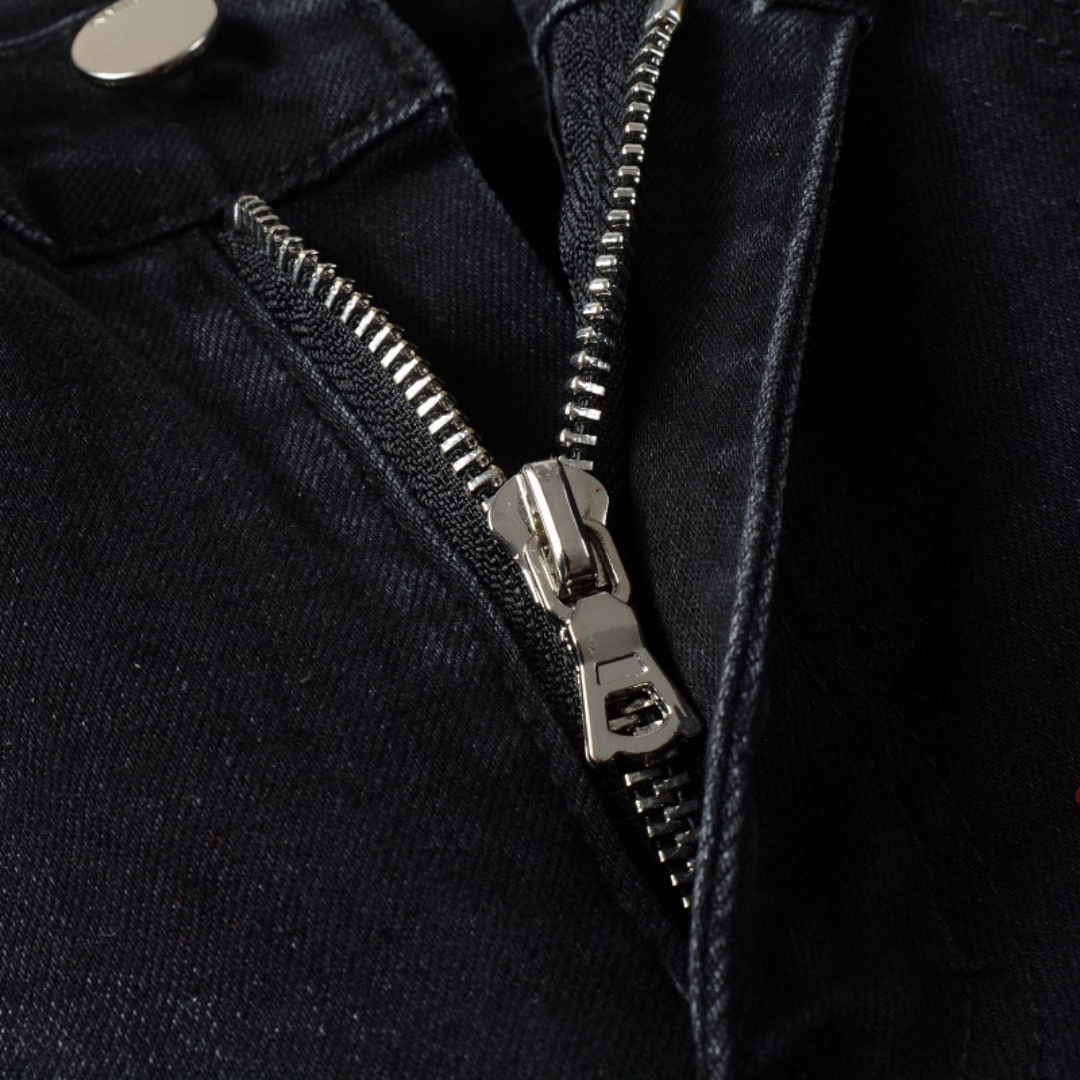 Jean à patch étoile rouge Amr