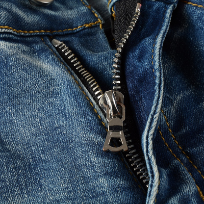 Jean à logo blanc Amr