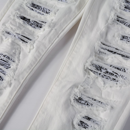 Jean déchiré Amr White