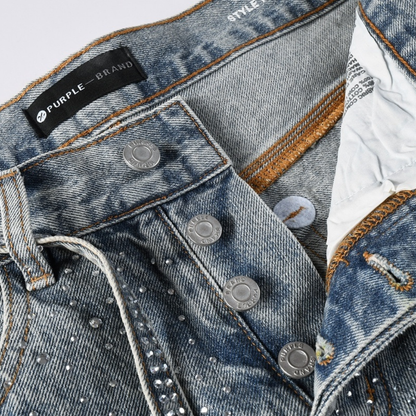 Diamants violets Jeans bleus