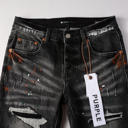 Jean violet délavé