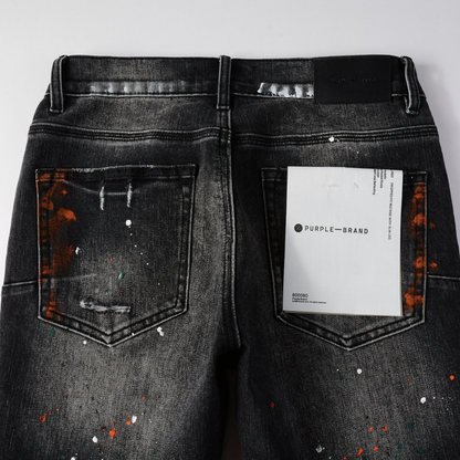 Jean violet délavé