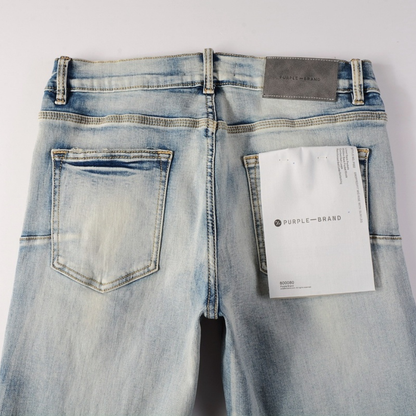 Jean bleu dégradé violet