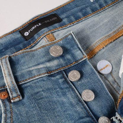 Jean bleu dégradé violet