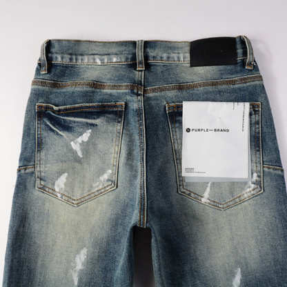 Jean bleu dégradé violet