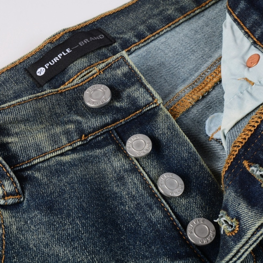 Jean violet dégradé