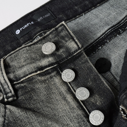 Jean déchiré gris-violet