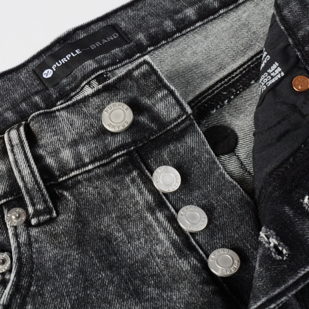 Jean déchiré gris-violet