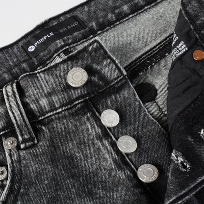 Jean déchiré gris-violet