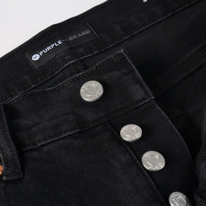 Jean noir déchiré violet