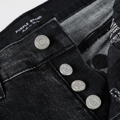 Jean violet déchiré gris et noir