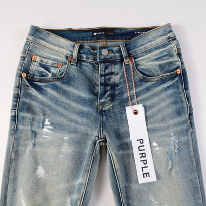 Jean violet déchiré