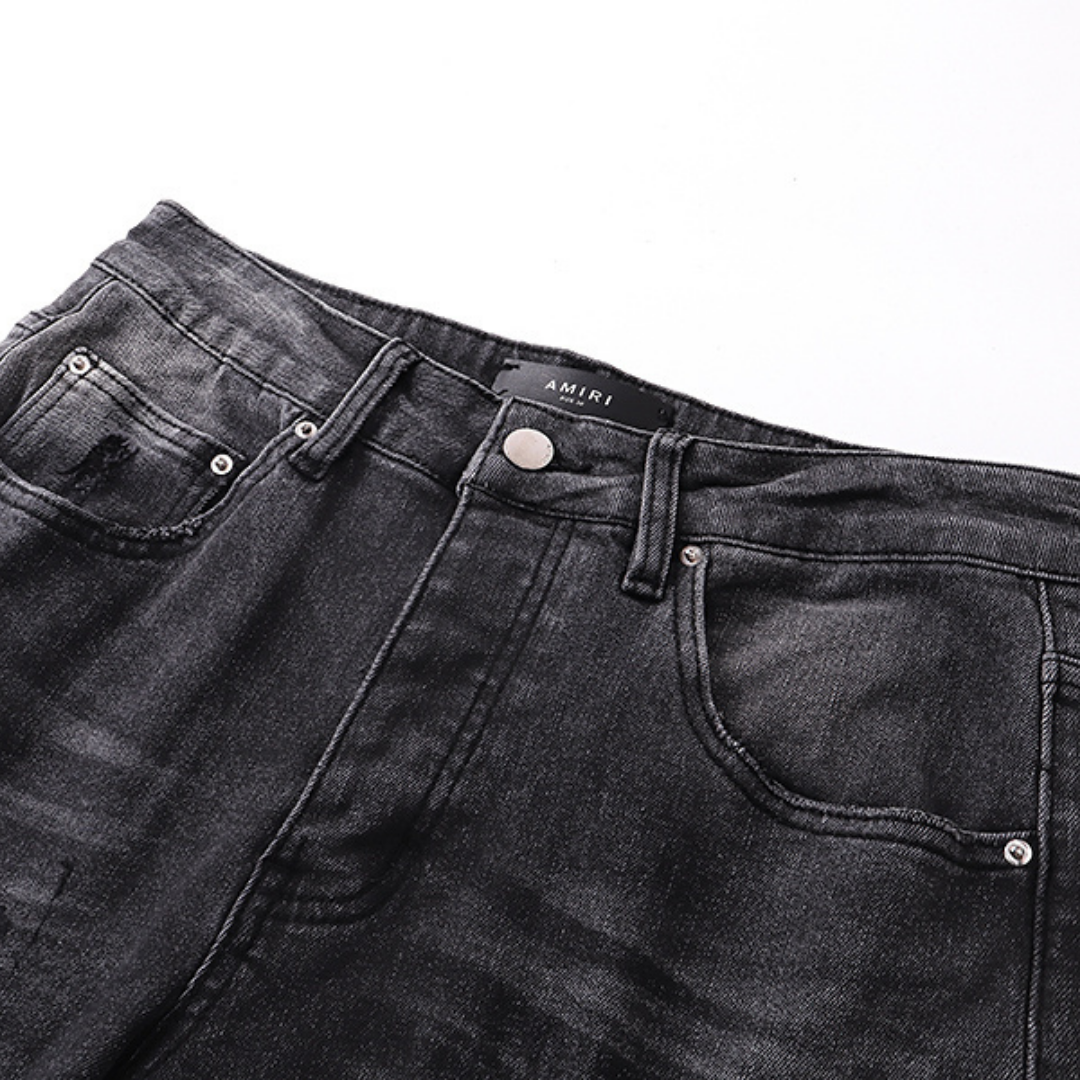 Jean Amr Grey à logo décalé