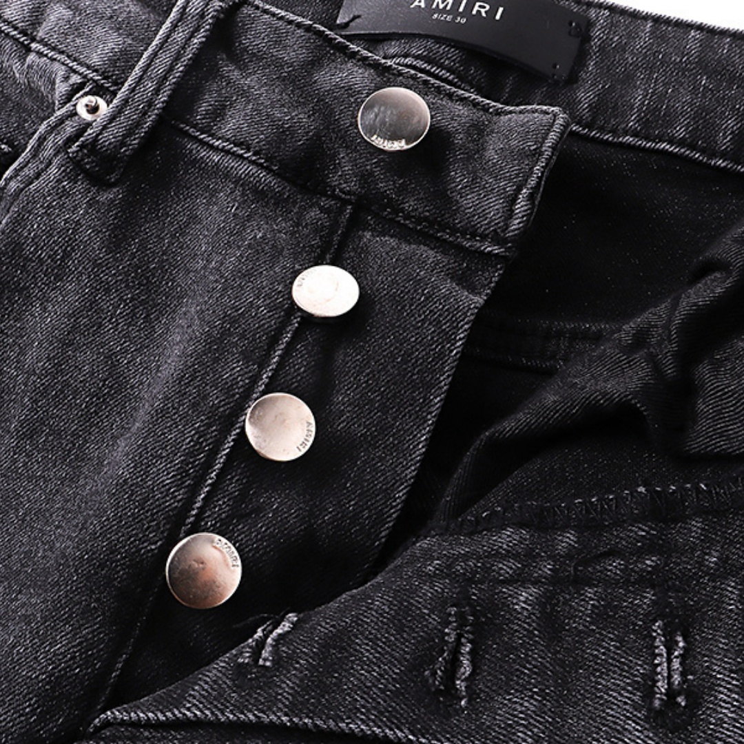 Jean Amr Grey à logo décalé