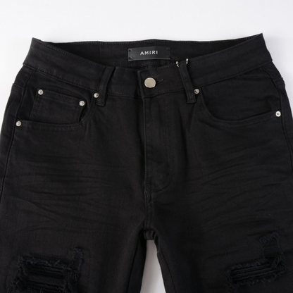 Jean noir déchiré Amr