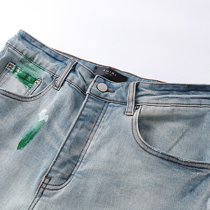 Jean bleu décalé Amr