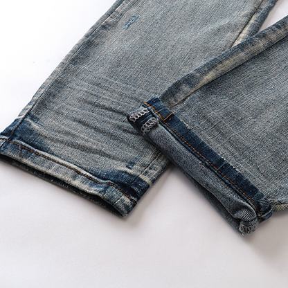 Jean à logo blanc Amr