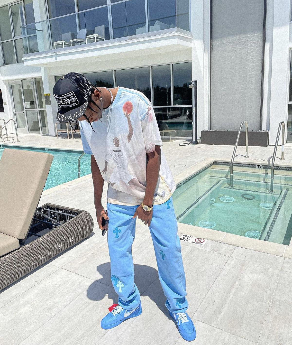 AF1 x Off Bleu Universitaire