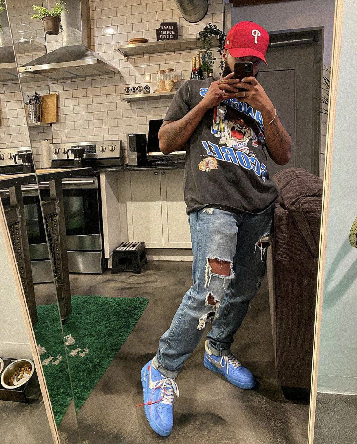 AF1 x Off Bleu Universitaire