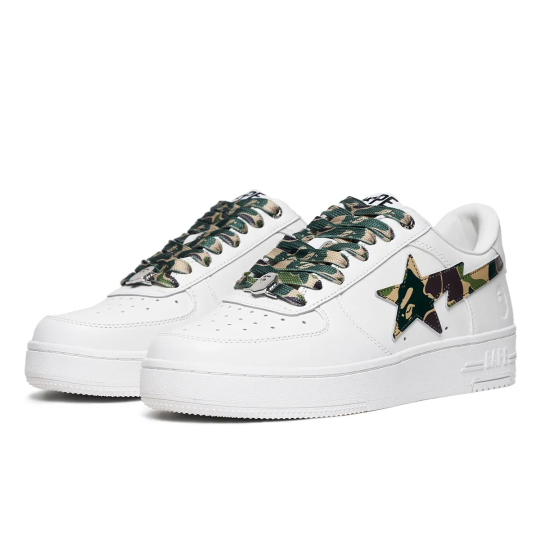 Bape Bapesta Camouflage Vert