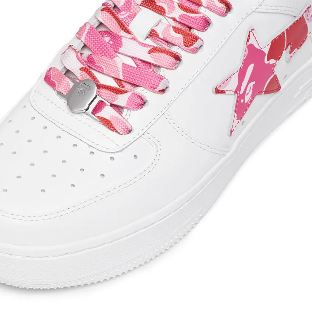Bape Bapesta Camouflage Rose