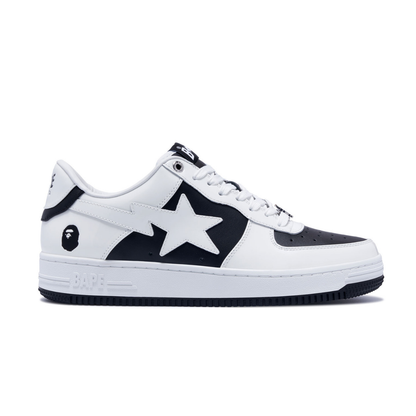 Bape Bapesta Blanc Noir