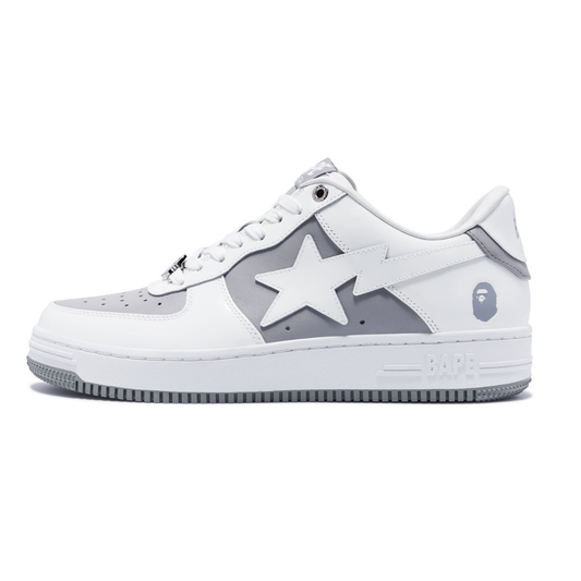 Bape Bapesta Blanc Gris