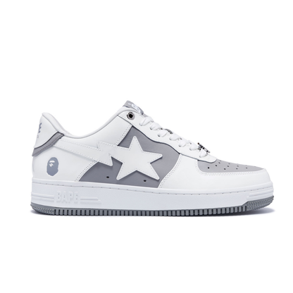 Bape Bapesta Blanc Gris
