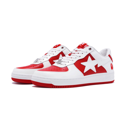 Bape Bapesta Blanc Rouge