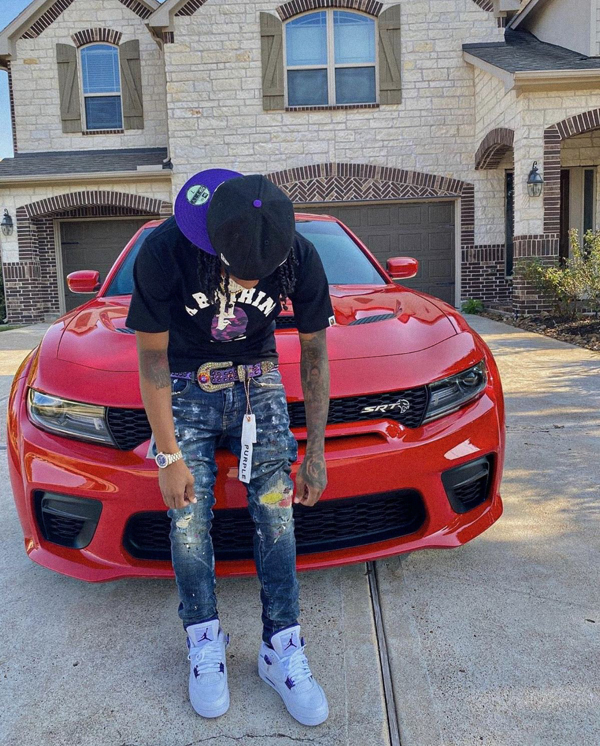 J4 Retro Violet Métallisé