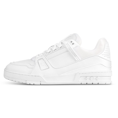 Baskets blanches monogrammées Louis Vuitton