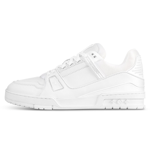 Baskets blanches monogrammées Louis Vuitton