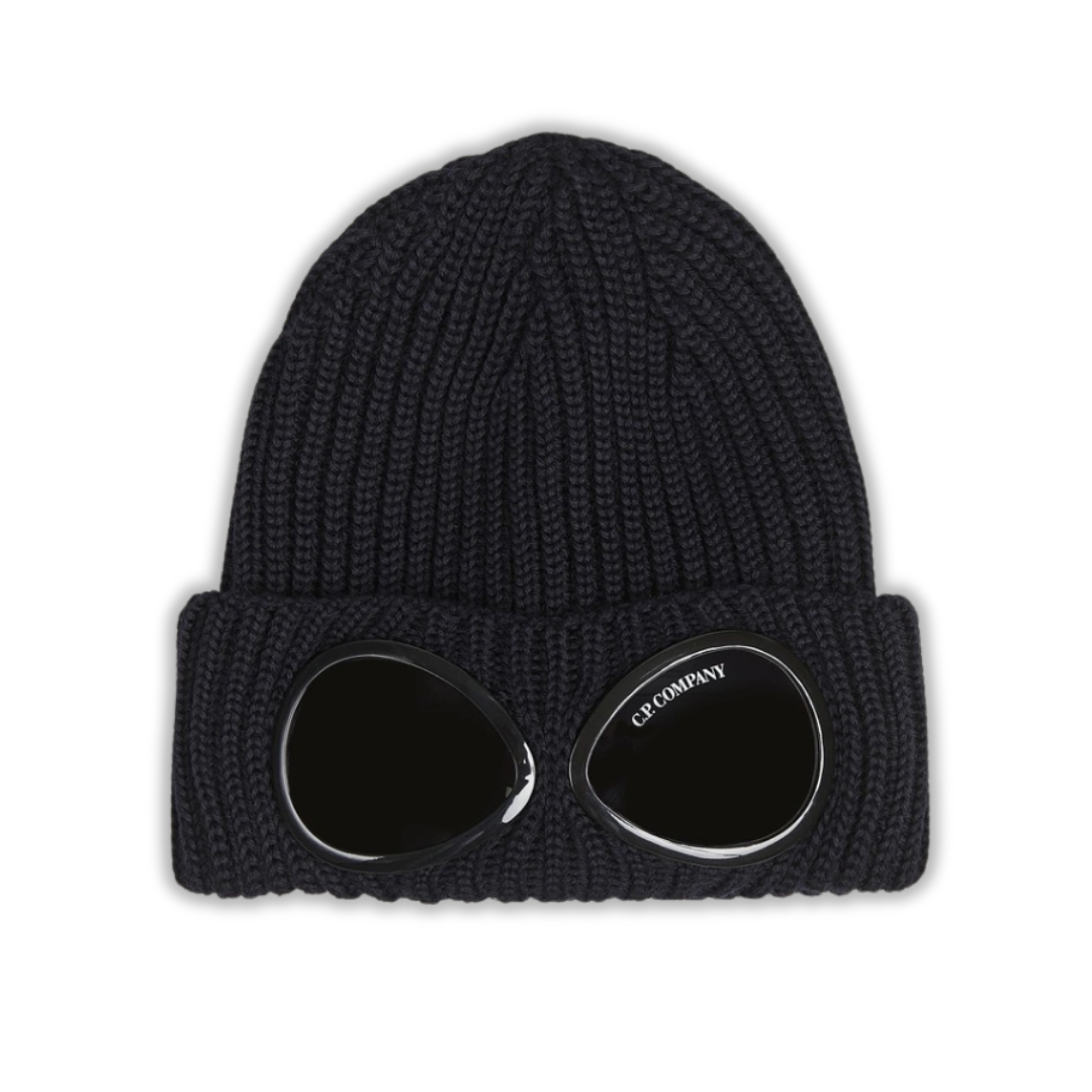 Bonnet noir monogrammé 