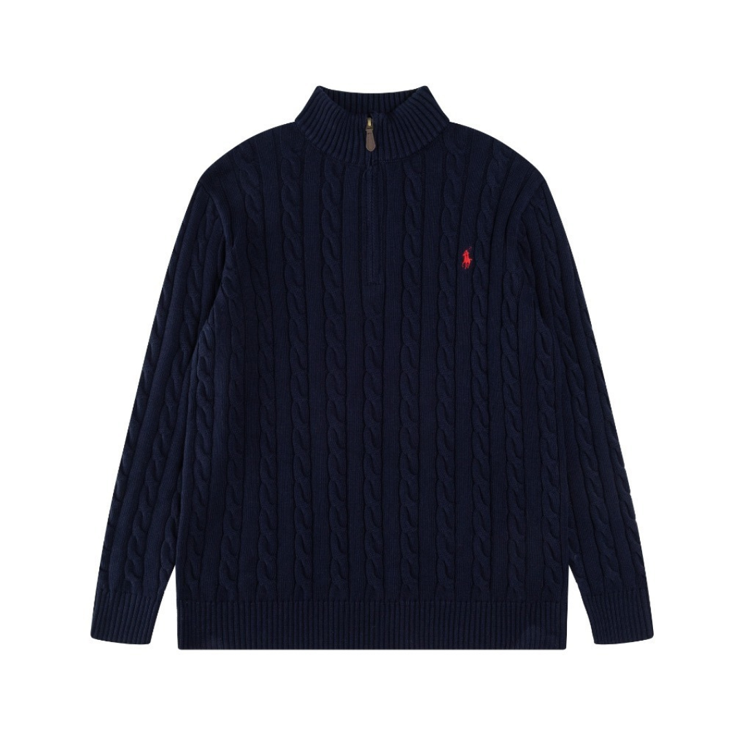 Pull Polo à demi-zip