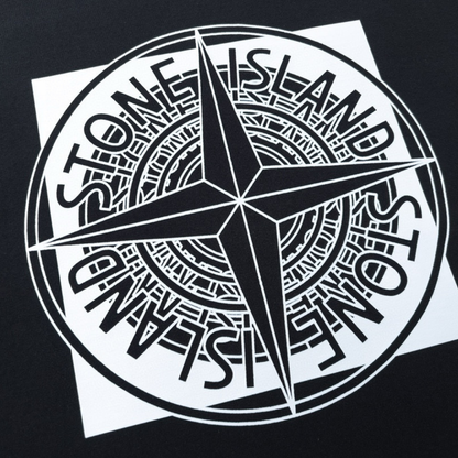 T-shirt à monogramme en pierre